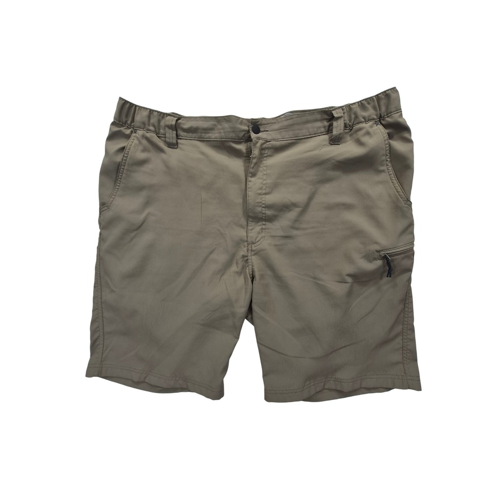 Wrangler ATG All Terrain Gear Mens Khaki Tan Utility Hiking Shorts Size 42